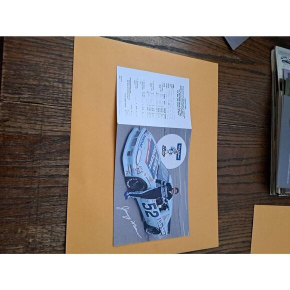 Vintage Jimmy Means 52 Alka-Seltzer Racing Team Fold-Out Driver Card NASCAR 1989 - Picture 1 of 2